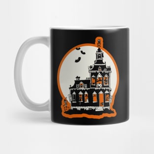 Vintage Style Haunted House - Happy Halloween Mug